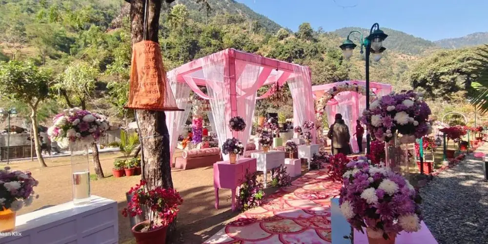 Wedding banquet at Granny's Den Resort